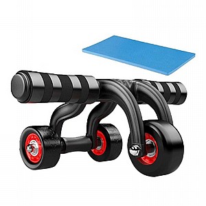 גלגל בטן משולב PUSH-UP עם 3 גלגלים לחיזוק שרירי הבטן מבית ATX גלגל בטן משולב PUSH-UP עם 3 גלגלים לחיזוק שרירי הבטן מבית ATX