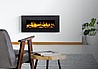 קמין חשמלי עם שלט 72 אינץ Aflamo Albion 1500W - צבע שחור