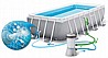 בריכה מלבנית אולטרה INTEX דגם 26790 + משאבת נייר 530 גלון