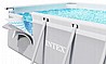 בריכה מלבנית אולטרה INTEX דגם 26790 + משאבת נייר 530 גלון