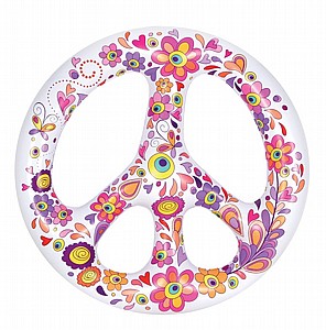 גלגל מתנפח לבריכה peace sign מבית INFINITY SUN גלגל מתנפח לבריכה peace sign מבית INFINITY SUN