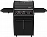 גריל גז 4 מבערים גלקסי + כירת צד - COLEMAN 4 GALAXY 63000 BTU - צבע שחור מגורגר