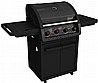 גריל גז 4 מבערים גלקסי + כירת צד - COLEMAN 4 GALAXY 63000 BTU - צבע שחור מגורגר