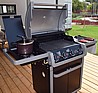 גריל גז 4 מבערים גלקסי + כירת צד - COLEMAN 4 GALAXY 63000 BTU - צבע שחור
