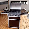 גריל גז 4 מבערים גלקסי + כירת צד - COLEMAN 4 GALAXY 63000 BTU - צבע שחור