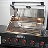 מטבח חוץ מפואר 4 מבערים Z GRILL MASTER בגימור שחור מט