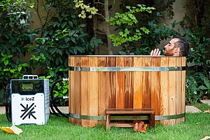 אמבטיית קרח מעץ + צ’ילר IceZ Cedar Combo 80 אמבטיית קרח מעץ + צ’ילר IceZ Cedar Combo 80
