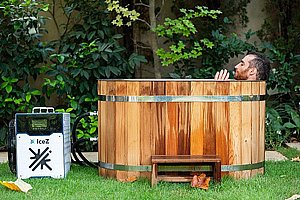 אמבטיית קרח מעץ + צ’ילר IceZ Cedar Combo 100D אמבטיית קרח מעץ + צ’ילר IceZ Cedar Combo 100D