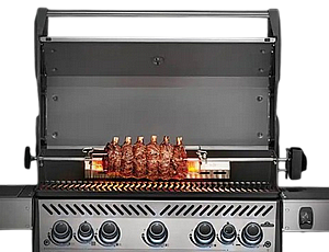 מוט צלייה שיפוד רוטיסרי מסתובב לגריל גז Napoleon מוט צלייה שיפוד רוטיסרי מסתובב לגריל גז Napoleon