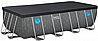 בריכה מלבנית אולטרה BESTWAY דגם 561MB + משאבת נייר 800 גלון