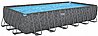 בריכה מלבנית אולטרה BESTWAY דגם 561KG + משאבת חול 1,600 גלון APX