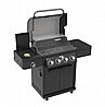 גריל גז 4 מבערים פרו + כירת צד - Coleman Pro Genius 4 + Side Burner 73000 BTU - צבע שחור