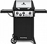 גריל גז 3 מבערים + כירת צד BROIL KING GEM 330 34,000BTU - שחור/נירוסטה