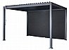 מסך צד/צלון לפרגולה מבד רשת SG11S4 שחור