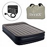 מזרון מתנפח זוגי INTEX 64136 + משאבה חשמלית מובנית גובה 42 ס