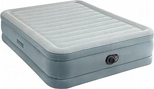 מזרון מתנפח זוגי INTEX 64824 + משאבה חשמלית גובה 46 ס"מ מזרון מתנפח זוגי INTEX 64824 + משאבה חשמלית גובה 46 ס"מ