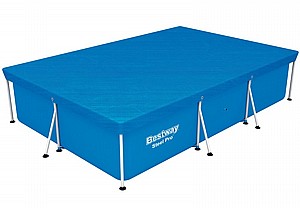 כיסוי לבריכה ביתית מלבנית 300x201 ס"מ BESTWAY דגם 58106 כיסוי לבריכה ביתית מלבנית 300x201 ס"מ BESTWAY דגם 58106