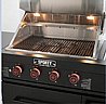 מטבח חוץ מפואר 4 מבערים Z GRILLS MASTER בגימור שחור מט