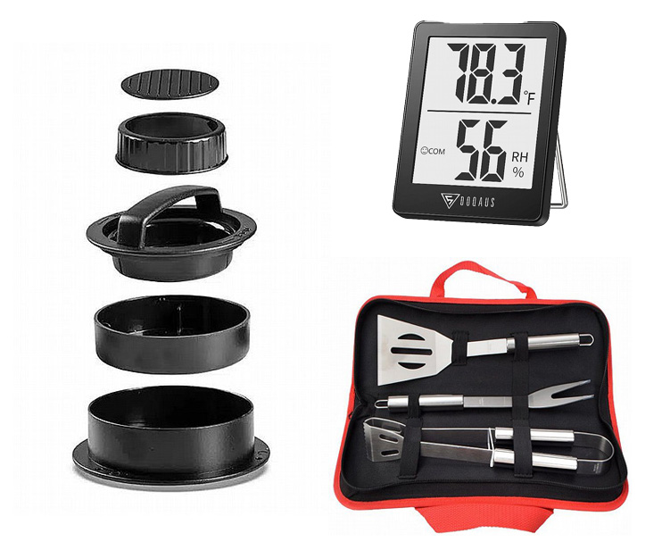 כלים לגריל ומדי טמפרטורה